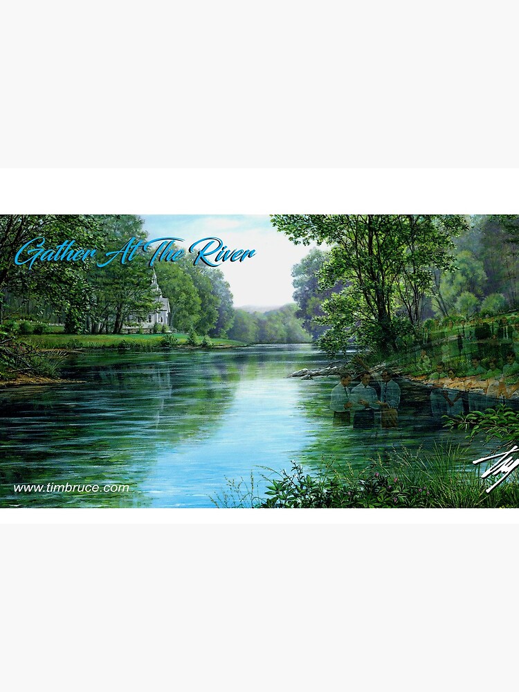 Gather at the River Mug by DKEriksenArt