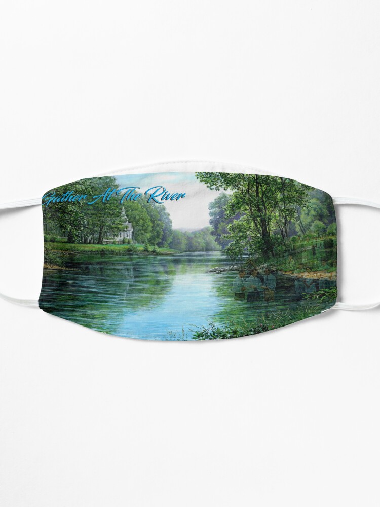 Alternate view of Gather at the River Mug Mask