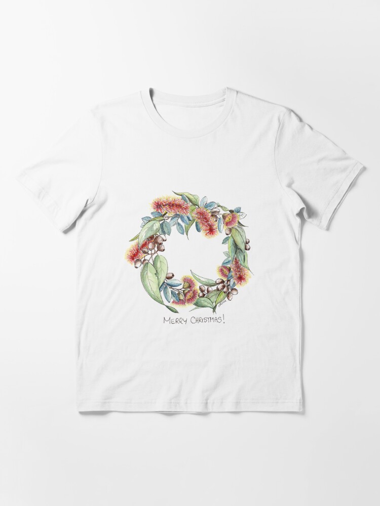 christmas wreath t shirt