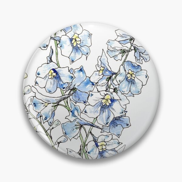 Aperçu de l'œuvre  énormes tiges de fleurs bleues en forme de papillon. J'ai essayé de capturer une partie de cette belle énergie ici. créée et vendue par JRoseDesign.