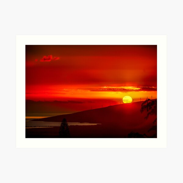 Maui Sunset - 11/1/12 Art Print