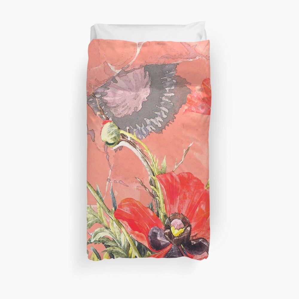 Poppy Garden Duvet Cover