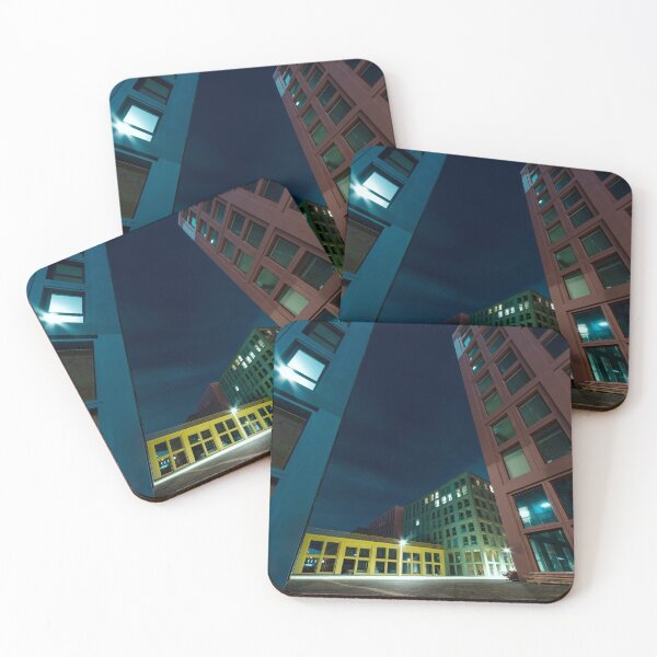 Item preview, Futuristic modern skyscrapers in the center of Strasbourg, night view, perspective designed and sold by Alexander Sorokopud.