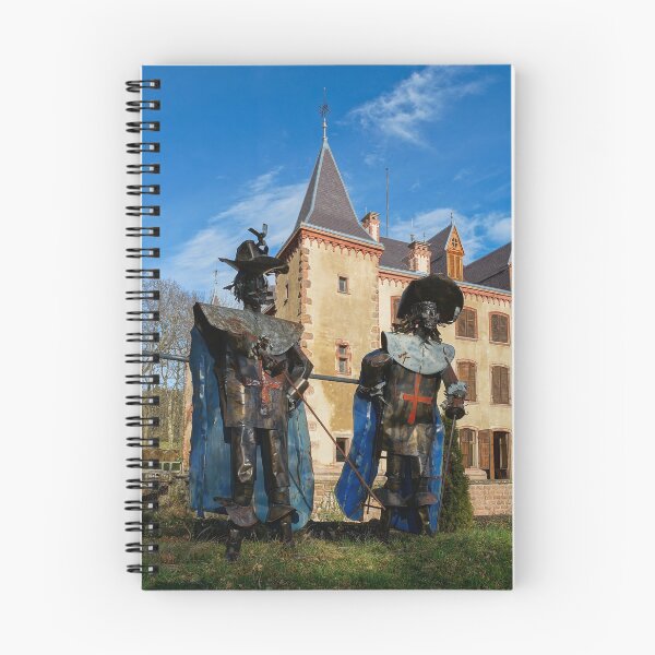Item preview, Iron statues of french musketeers on the background of an old castle designed and sold by Alexander Sorokopud.