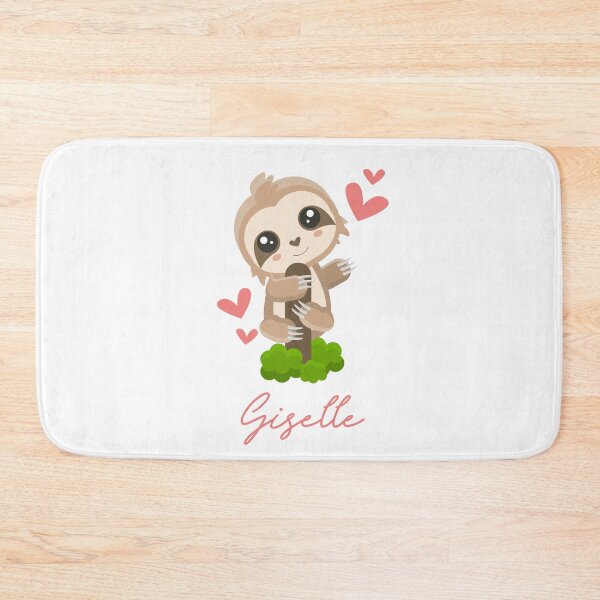Item preview, Giselle Sloth Baby Girl Cute Hearts designed and sold by HelloFromAja.