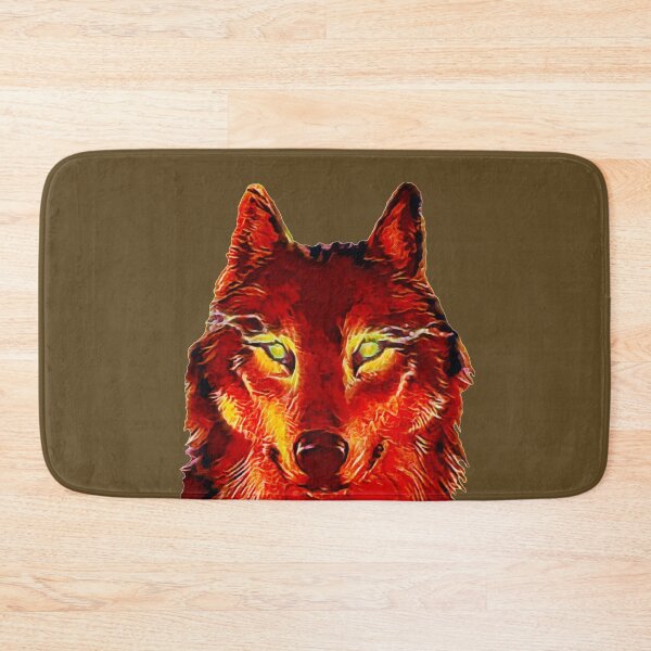 Item preview, Wolf with green shining eyes designed and sold by helenkaiy.