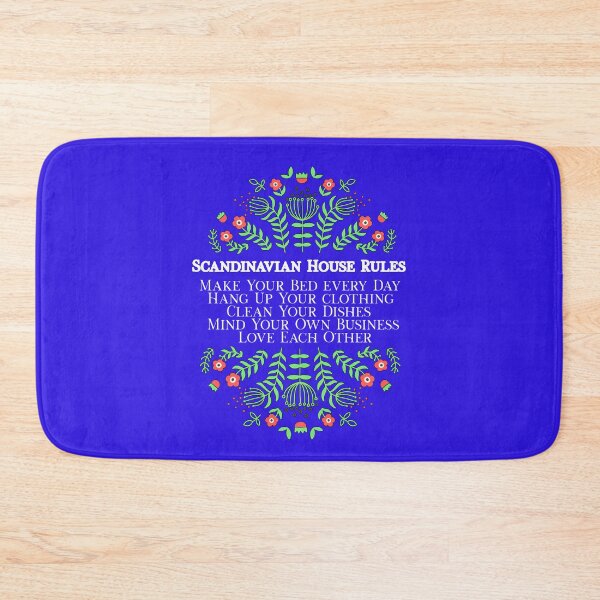 Item preview, Scandinavian House Rules Folk Art Flowers designed and sold by funnytshirtemp.