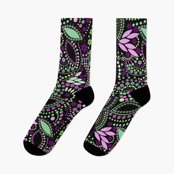 Item preview, Abstract pattern with multicolored Placers of beads on a black background .  designed and sold by fuzzyfox.