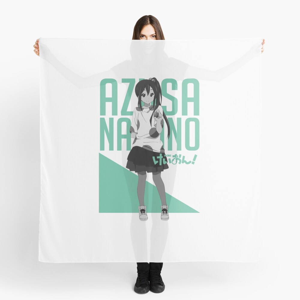 Azusa Nakano K On Don T Say Lazy Typography 2 Scarf By Chumbo21 Redbubble