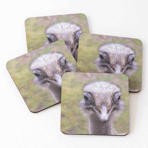 Item preview, Portrait of common ostrich designed and sold by lena-maximova.