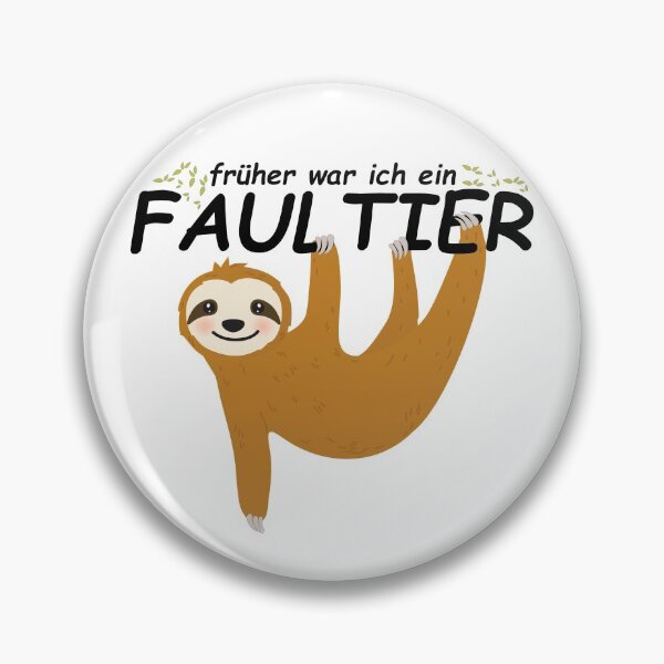 Artikelvorschau, sloth | früher war ich ein faultier | chillen entworfen und verkauft von TshirtFuchs.