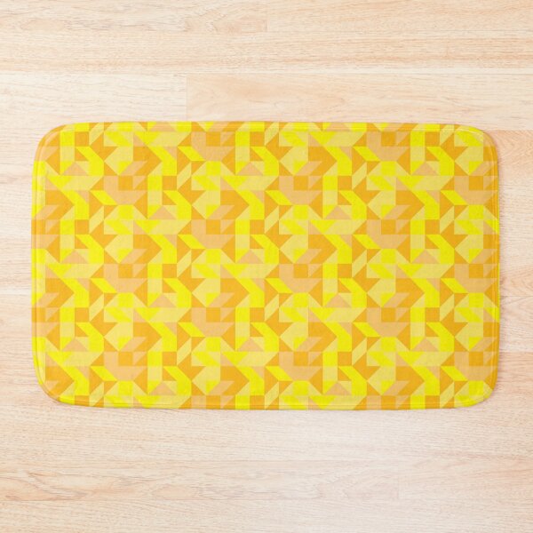 Item preview, Buttered Corn Retro Geometric Mosaic designed and sold by weirdAffect.