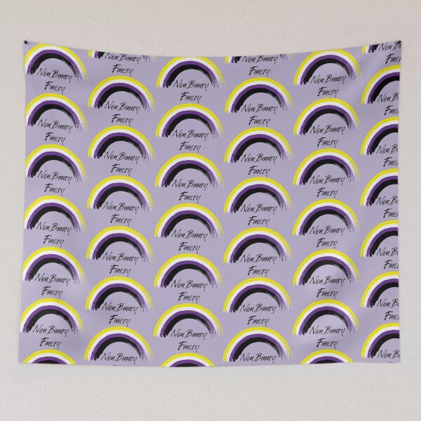 Item preview, Non Binary Finery Rainbow designed and sold by TheLexyHeart.
