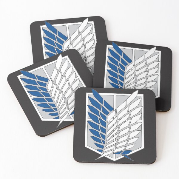 Manga artwork by SergeCreation SNK Coasters (Set of 4)