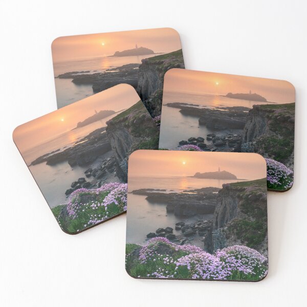 Item preview, Misty sping sunset (Godrevy) designed and sold by bitm2007.