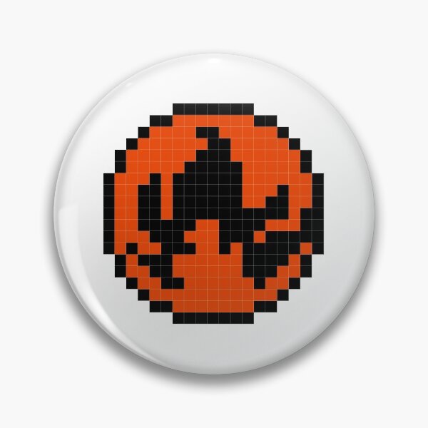 Item preview, Fire Type Pixel Symbol designed and sold by Marionette.