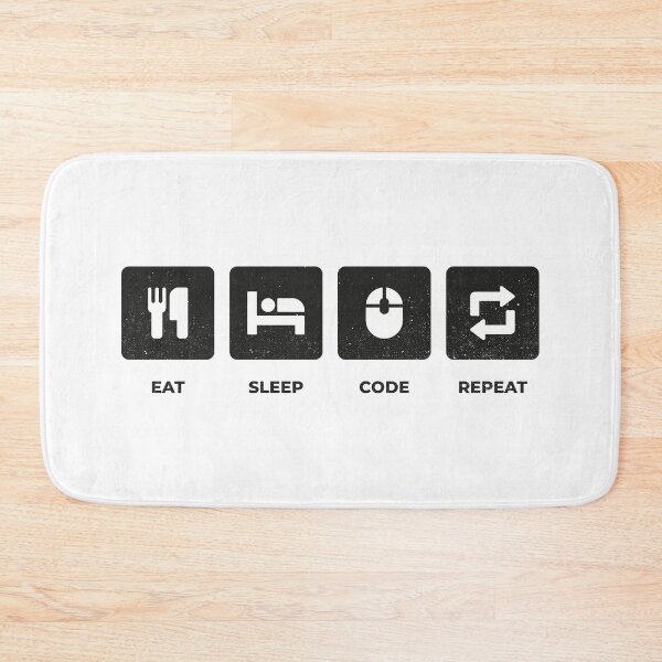 Item preview, Eat Sleep Code Repeat designed and sold by pennyandhorse.