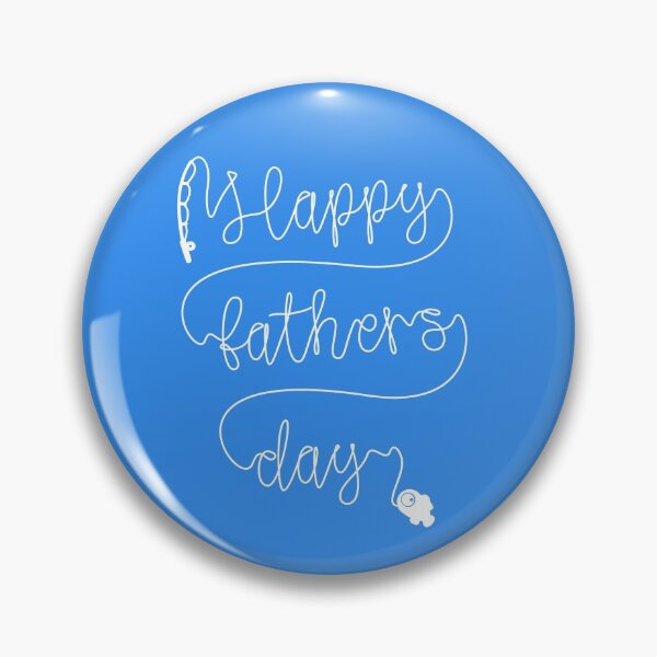 Item preview, Happy Father's Day Fishing Line Writing White Design designed and sold by Rodney's Marketplace.