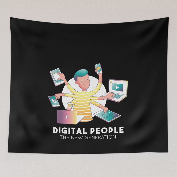 Artikelvorschau, DIGITALER MENSCH SMARTPHONE T SHIRT entworfen und verkauft von Timcito.