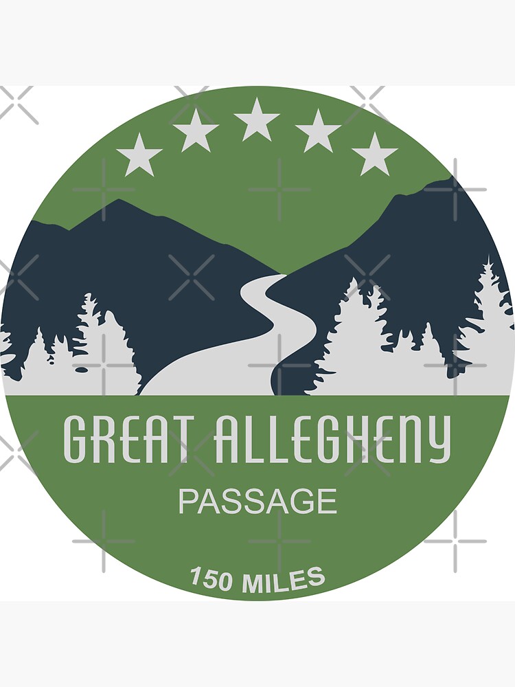 Greater Allegheny Passage Green and Blue Stripe Jersey, Large
