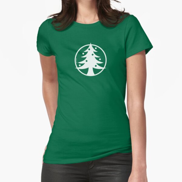 Christmas Tree Avatar Fitted T-Shirt