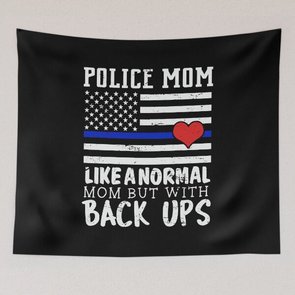 Item preview, Damen Police Mom Like A Normal Mom For Thin Blue Line Cops product designed and sold by AYDreamers.