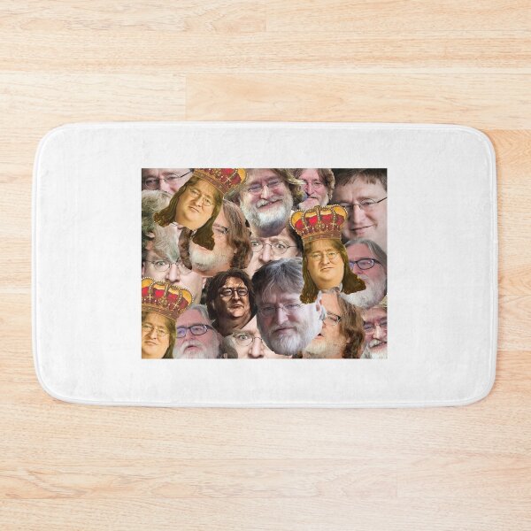 Item preview, Gabe newell face collage designed and sold by Collagio Meme.