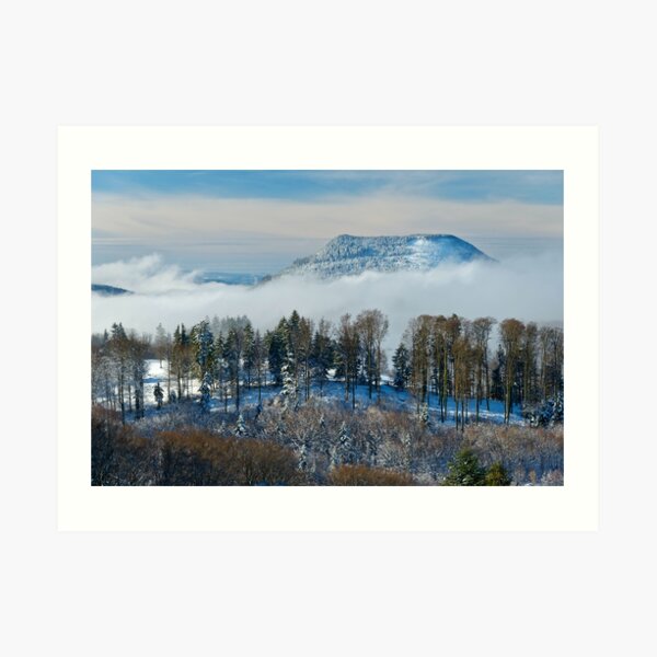 Le Climont en hiver Impression artistique
