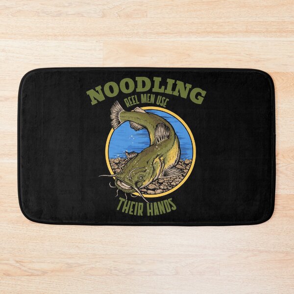 Item preview, Funny Catfish Noodling print for Noodlers - Reel Men graphic designed and sold by jakehughes2015.