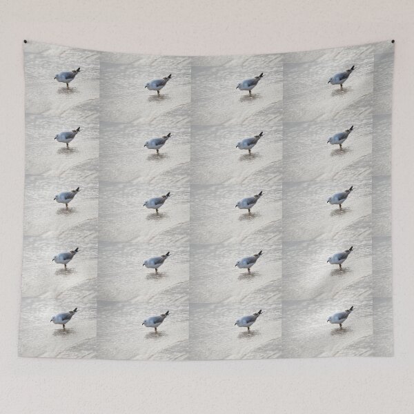 Item preview, Seagull in the Seawater on the Seashore designed and sold by imaginethis.