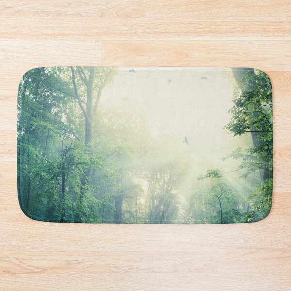 Item preview, Blast of Light - Spring Forest at sunrise designed and sold by Dyrk Wyst Redbubble Shop.