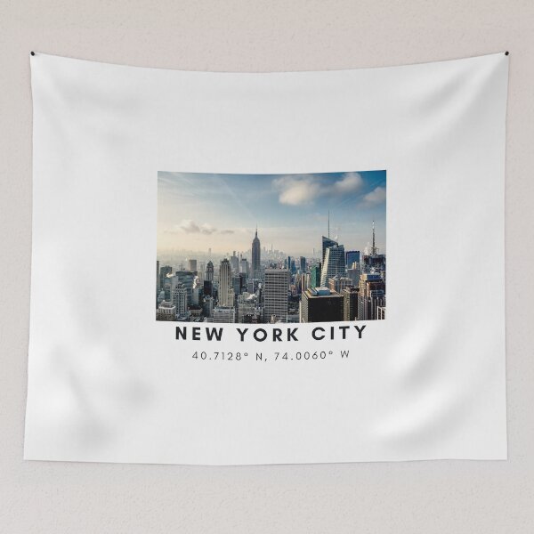 Item preview, New York coordinates 40.7128° N, 74.0060° W designed and sold by Meaningfully.