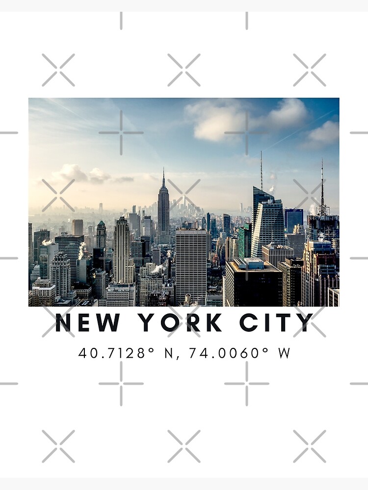 New York coordinates 40.7128° N, 74.0060° W