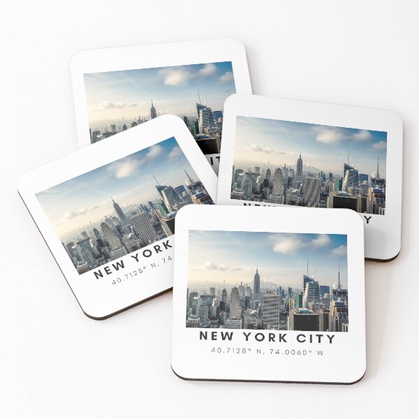 Item preview, New York coordinates 40.7128° N, 74.0060° W designed and sold by Meaningfully.