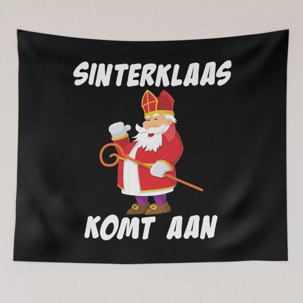 Item preview, Sinterklaas Komt Aan Dutch Christmas Gift print designed and sold by jakehughes2015.