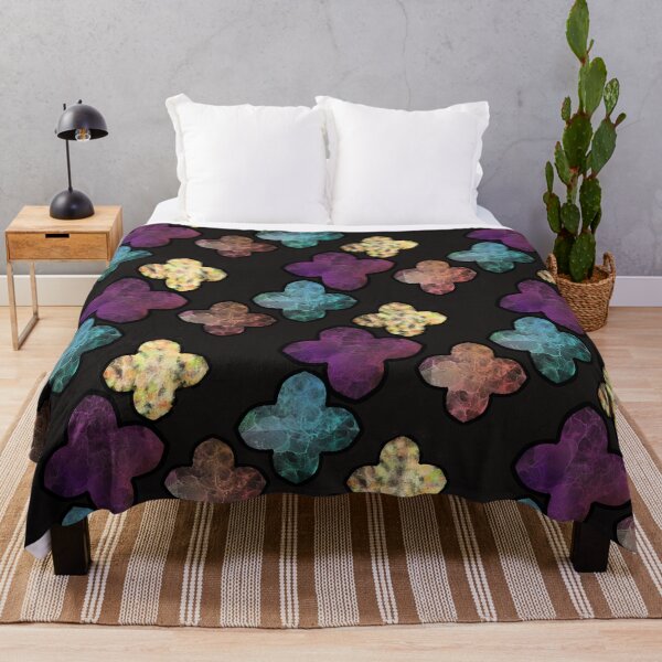 Item preview, Inky Floral Pattern On Black Background. designed and sold by Zilpa’s Prints.