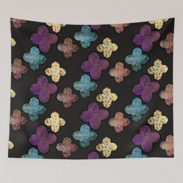 Item preview, Inky Floral Pattern On Black Background. designed and sold by Zilpa’s Prints.