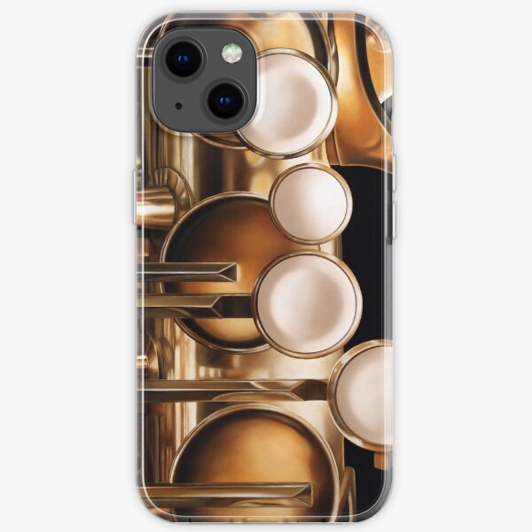 Four Keys, Saxophone Painting iPhone Soft Case