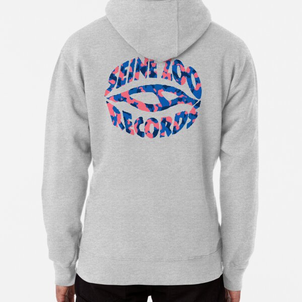 Seine Zoo Camouflage bleu/rose Sweat à capuche épais
