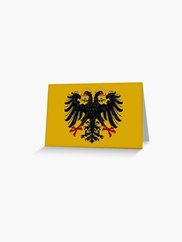 Carte De Vœux Aigle Noir Allemand Du Saint Empire Romain Germanique Anno 1440 Par Edsimoneit Redbubble