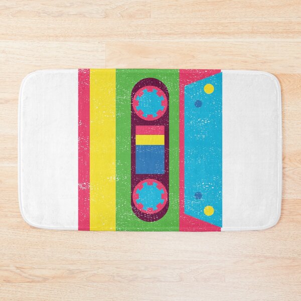 Item preview, Cassette Tape Funky 1980s Rainbow Vintage Gift Design design designed and sold by Lisbob.