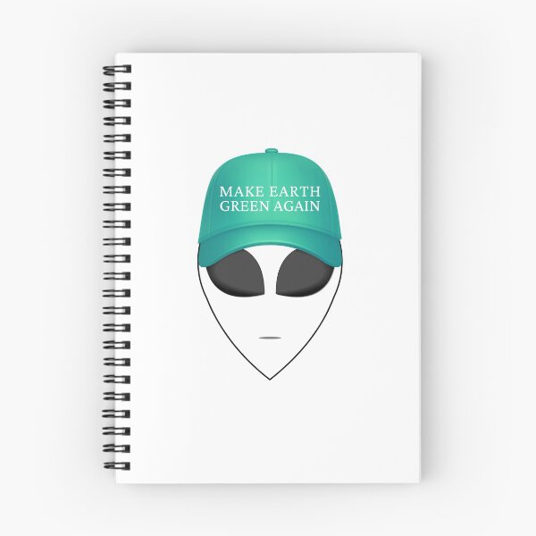Item preview, Make Earth Green Again Alien, MAGA Parody, UFO Climate Change Activism designed and sold by 1stAmendMerch.