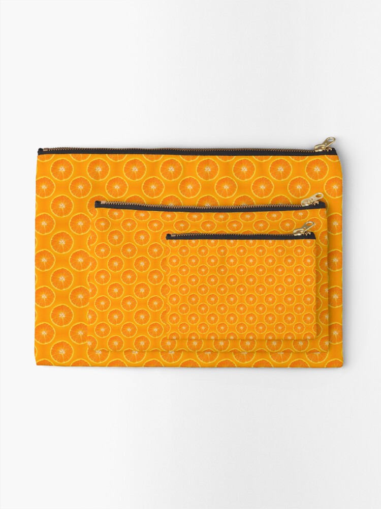 Alternate view of Orange | Fruit Pattern Zipper Pouch