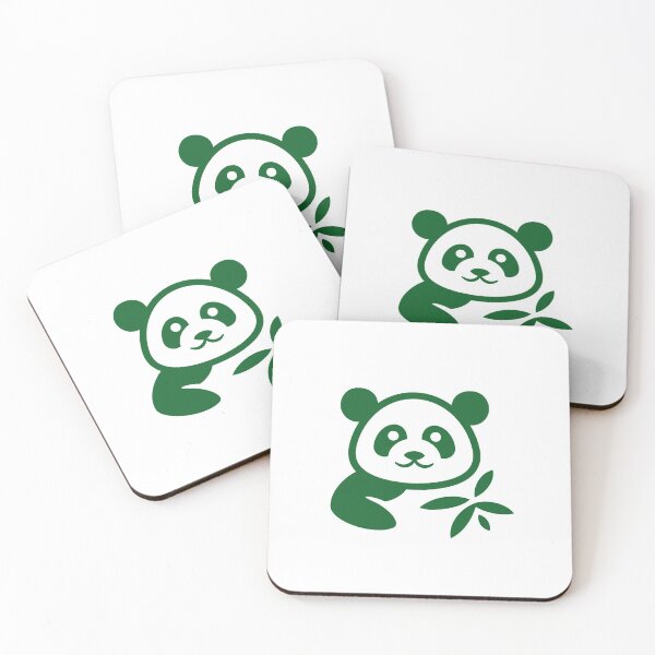 Item preview, Green Panda eating leaves designed and sold by DD1492.