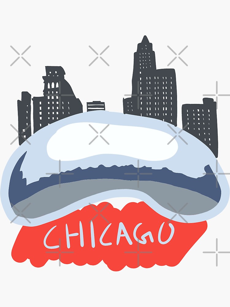 "Chicago City Sticker" Sticker by SylverBirch Redbubble