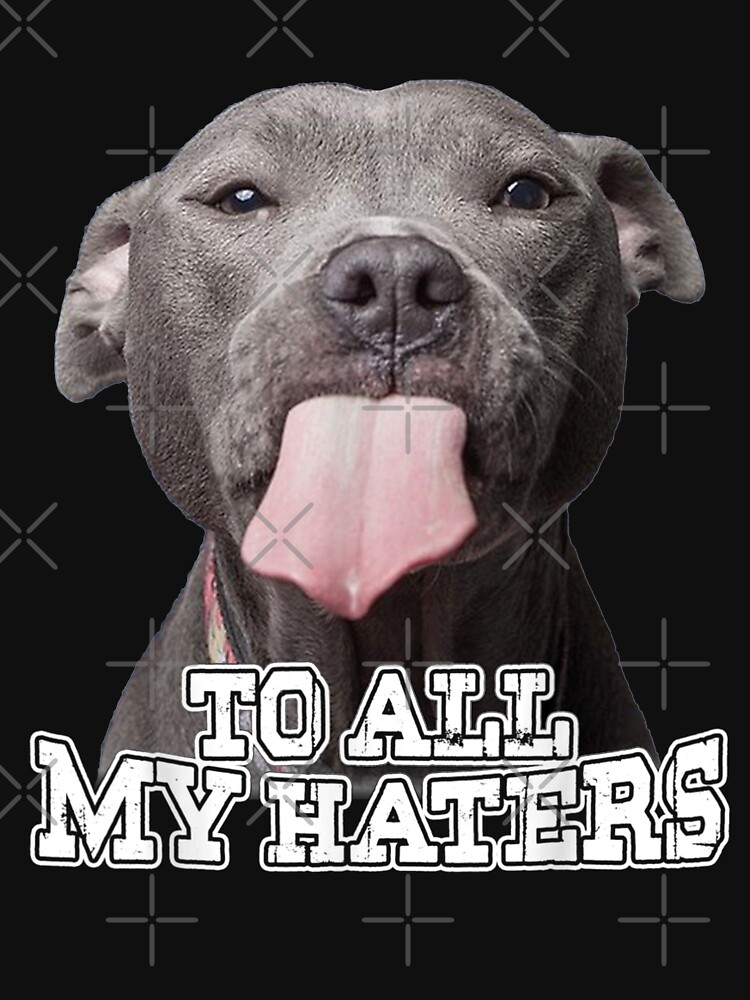 To All My Haters Pitbull Dog by IlirianaVeseli