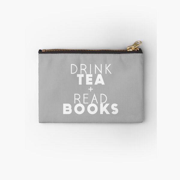 Item preview, Drink Tea + Read Books (Grey) designed and sold by MarniReads.