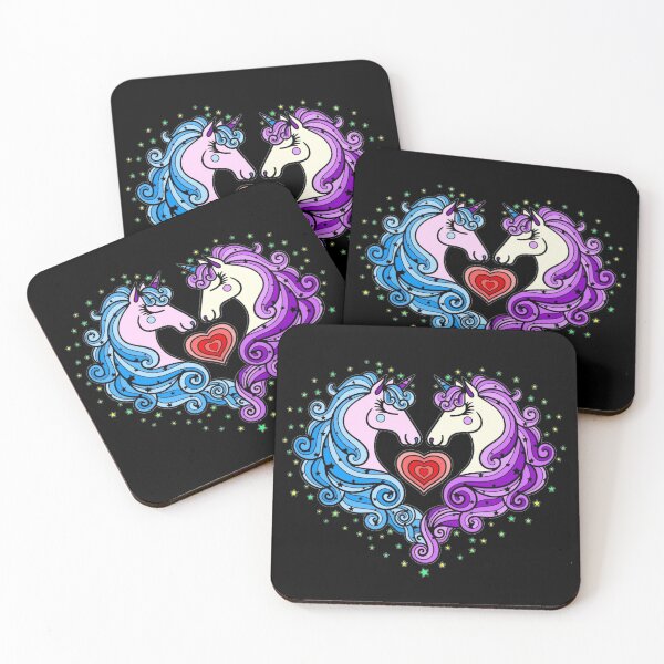 Item preview, Two Unicorns and heart  designed and sold by Mustapha  ALAHAYANE.