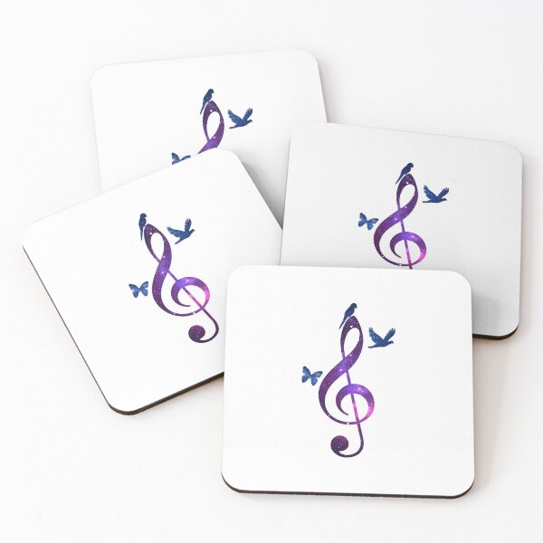 Item preview, Music Note illustration with birds and butterfly designed and sold by Amineharoni.