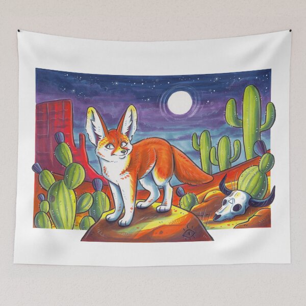 Item preview, Desert Night Fennec Fox designed and sold by kattvalk.